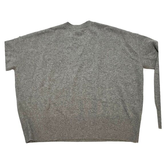 Minnie Rose Cashmere Ski Out West Crew Sweater, Size L, Gray, New with tag - Picture 9 of 16